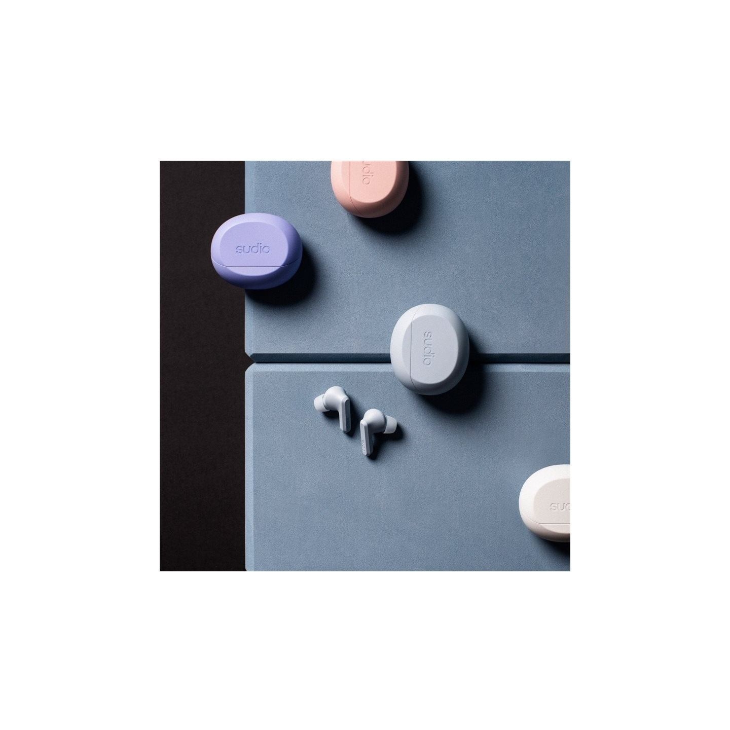 Sudio Earbuds | A3 Pro | Bluetooth | In-ear | Microphone | Powder Blue | Noise canceling | Wireless