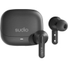 Sudio Earbuds | C8 | Bluetooth | Microphone | Black | Noise canceling | Noise reduction | Wireless