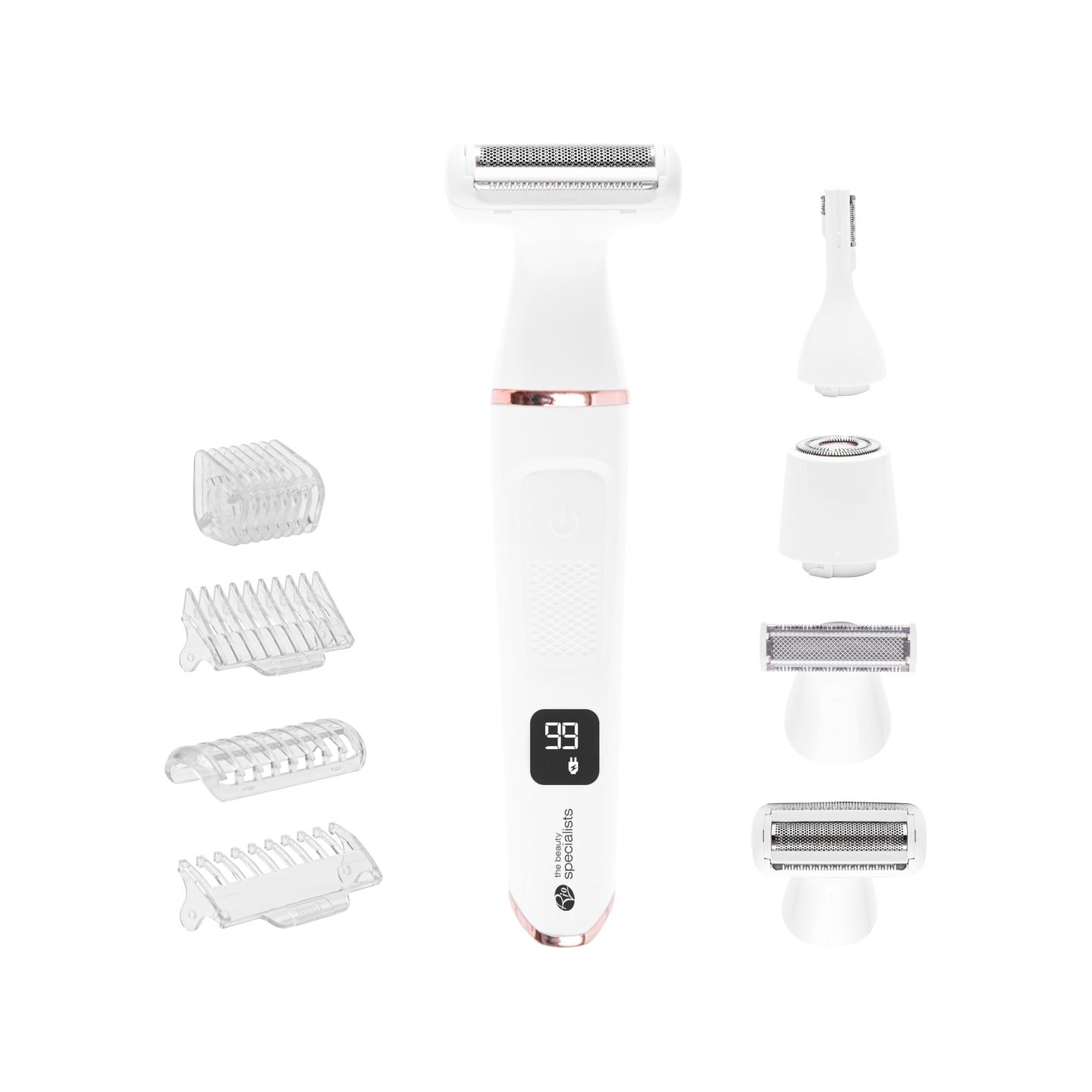RIO SHTR-EU/1.3 Go Smooth 4-In-1 Lady Shaver & Bikini Trimmer, White