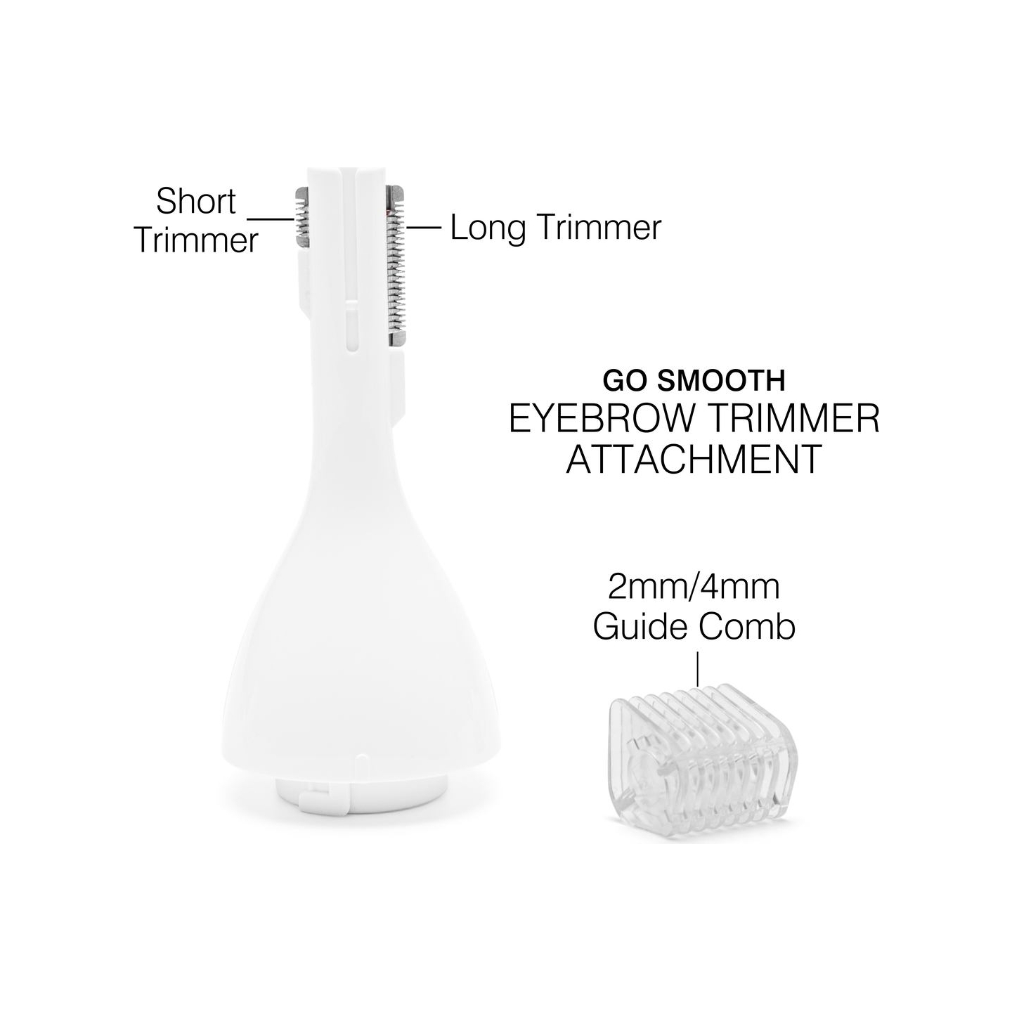 RIO SHTR-EU/1.3 Go Smooth 4-In-1 Lady Shaver & Bikini Trimmer, White