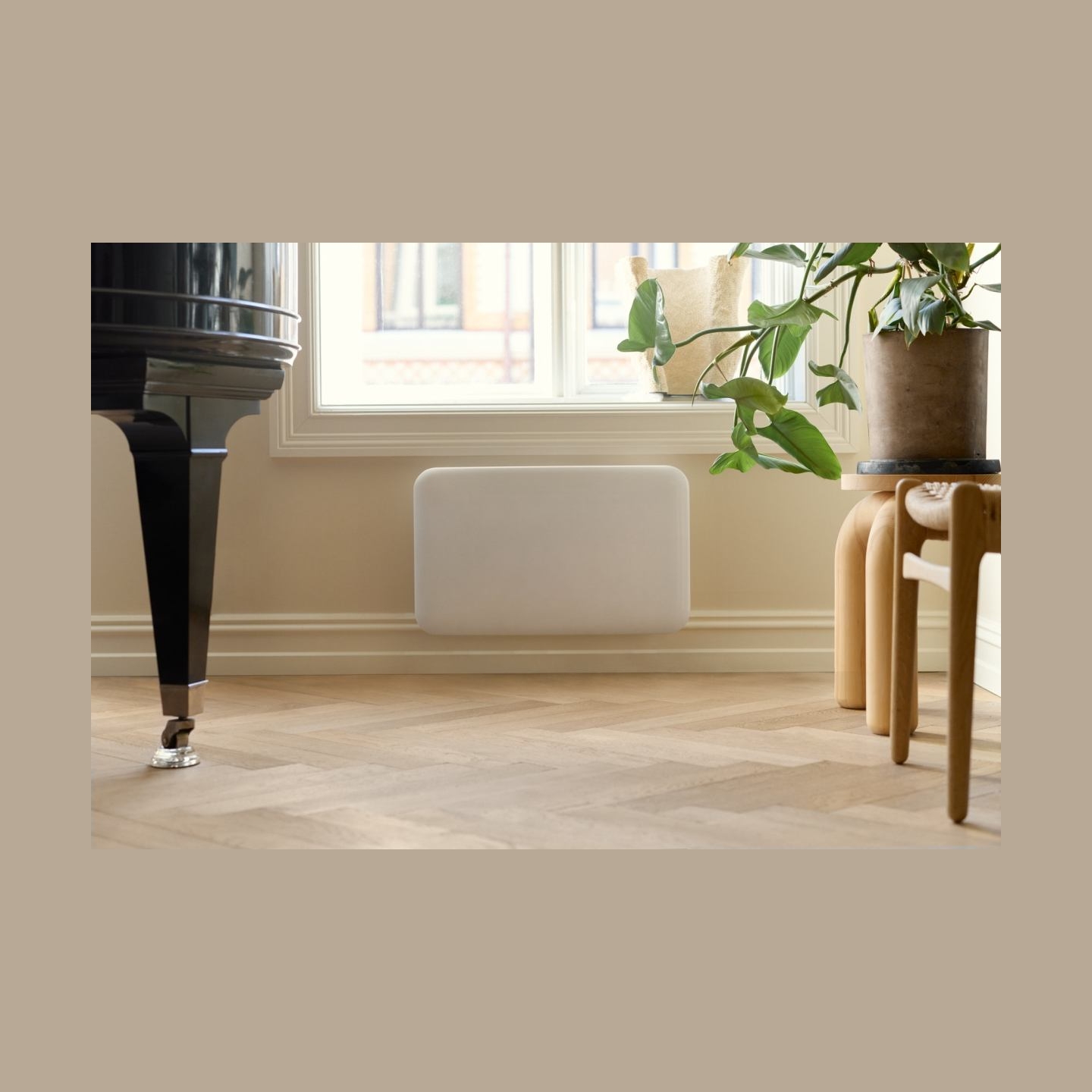 Mill IB700DN | Panel Heater | 700 W | Suitable for rooms up to 9-12 m² | White | Invisible Heater | IPX4