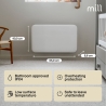 Mill IB700DN | Panel Heater | 700 W | Suitable for rooms up to 9-12 m² | White | Invisible Heater | IPX4