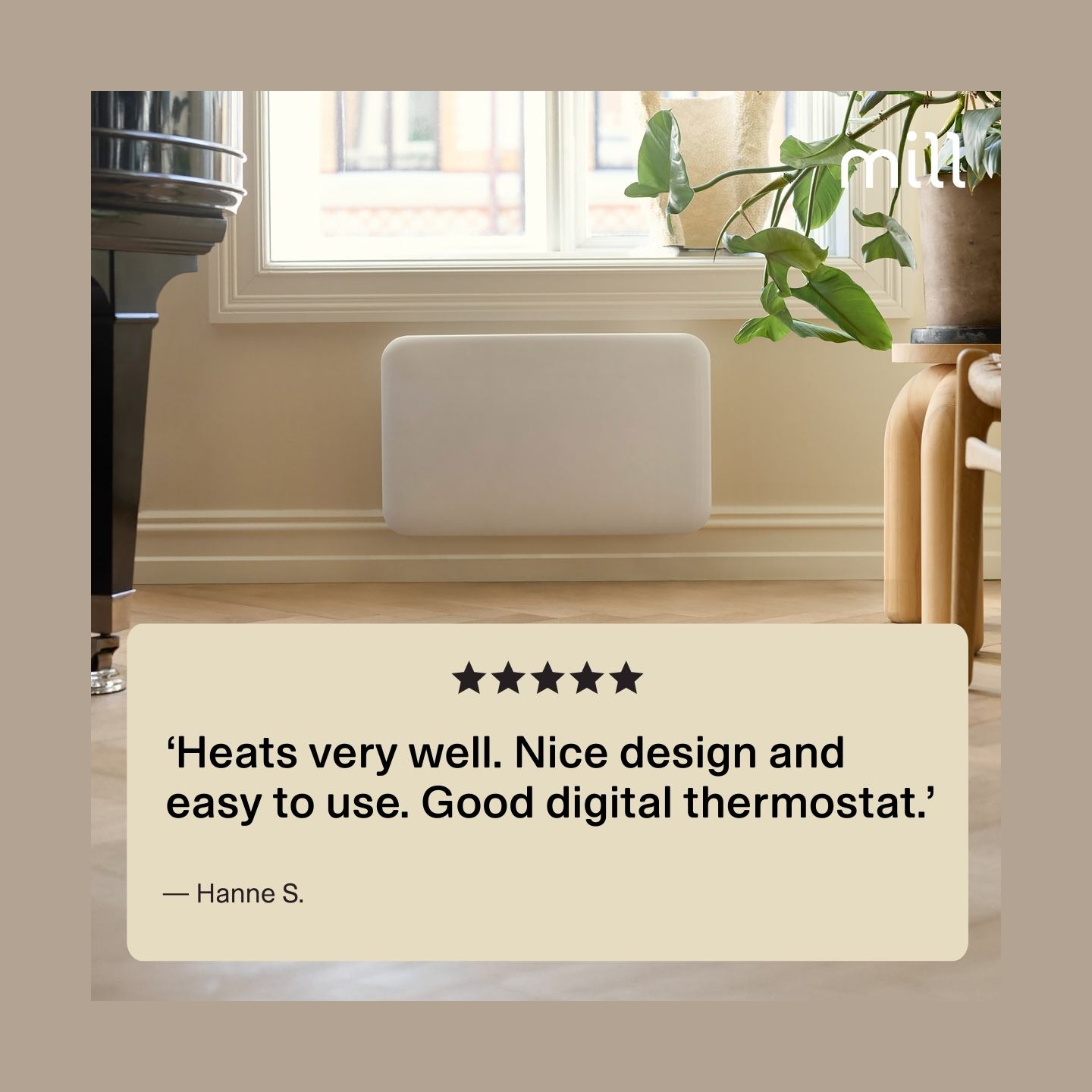 Mill IB700DN | Panel Heater | 700 W | Suitable for rooms up to 9-12 m² | White | Invisible Heater | IPX4