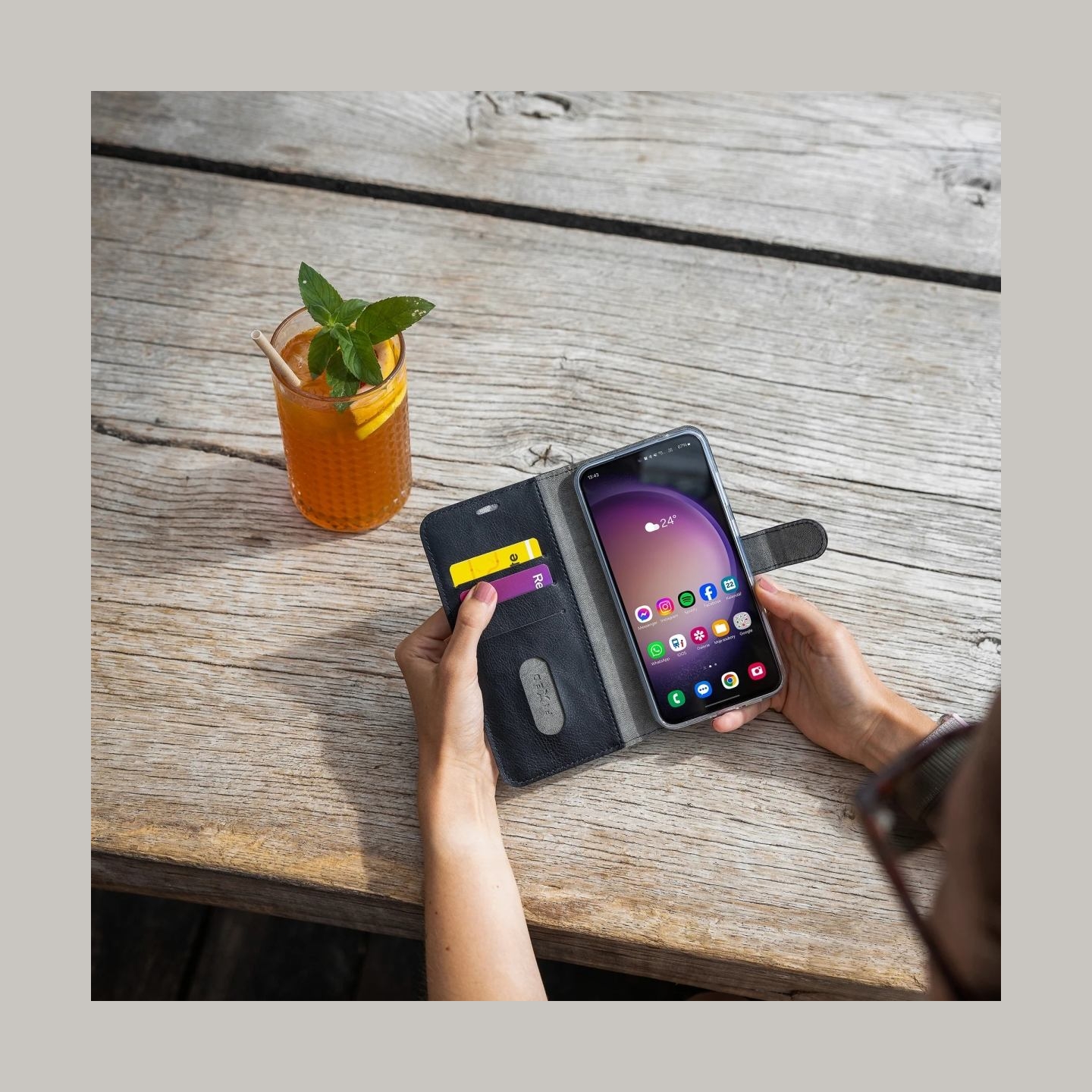 Fixed Opus | Back cover | Honor | Magic 8 Pro 5G | Synthetic leather | Black