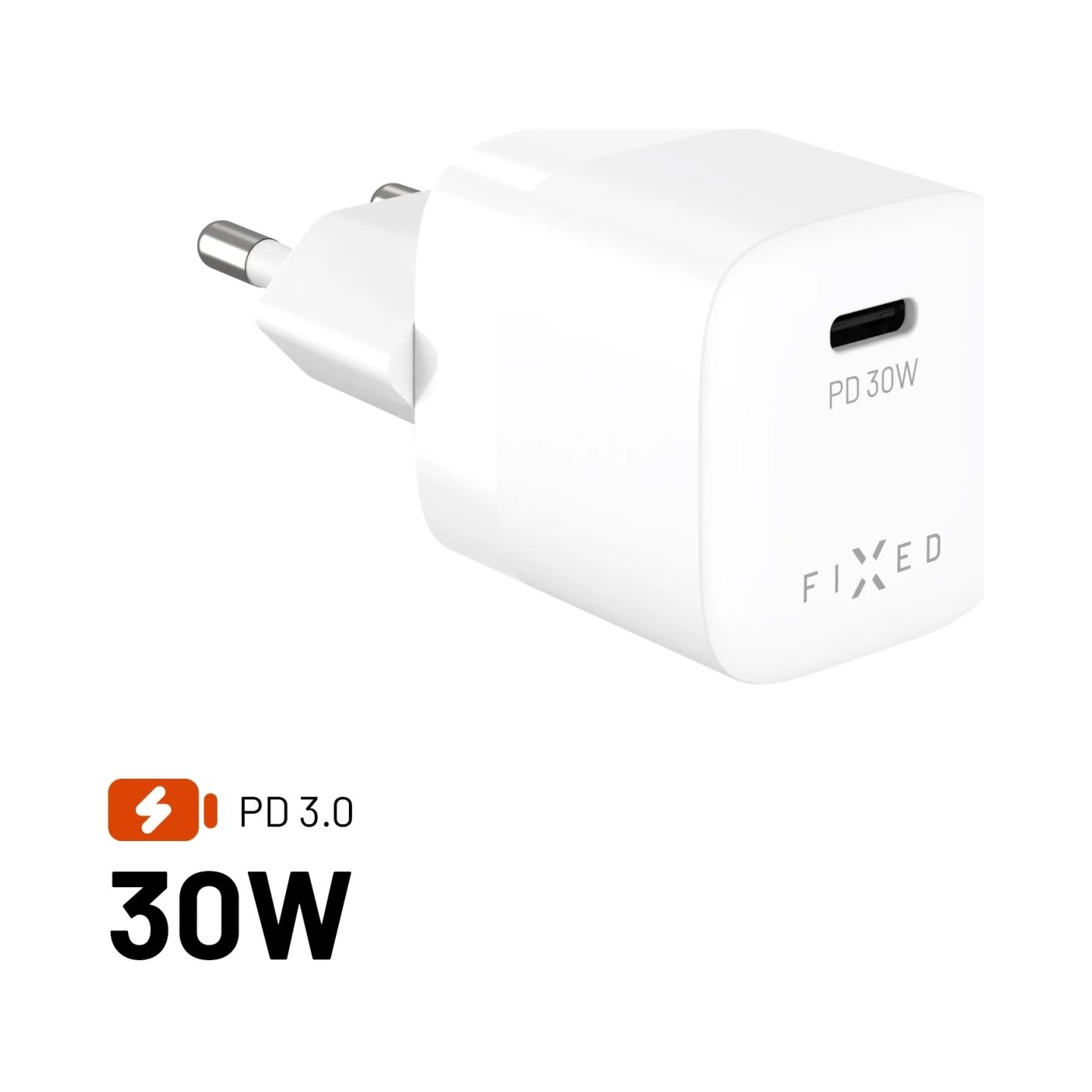 Fixed Mini USB-C GaN Charger 30W