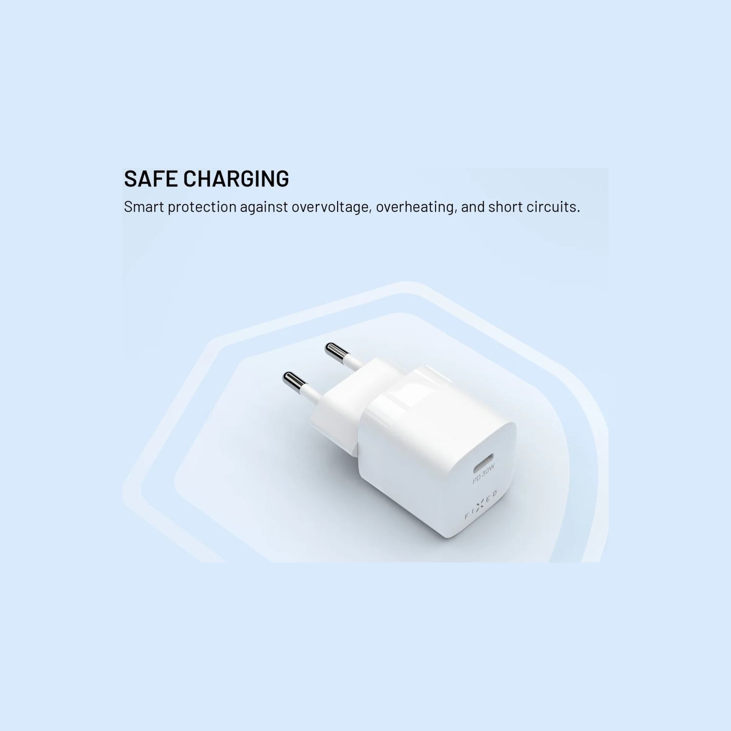 Fixed Mini USB-C GaN Charger 30W