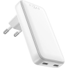 Fixed Slim 2xUSB-C Travel Charger, GaN, PD support