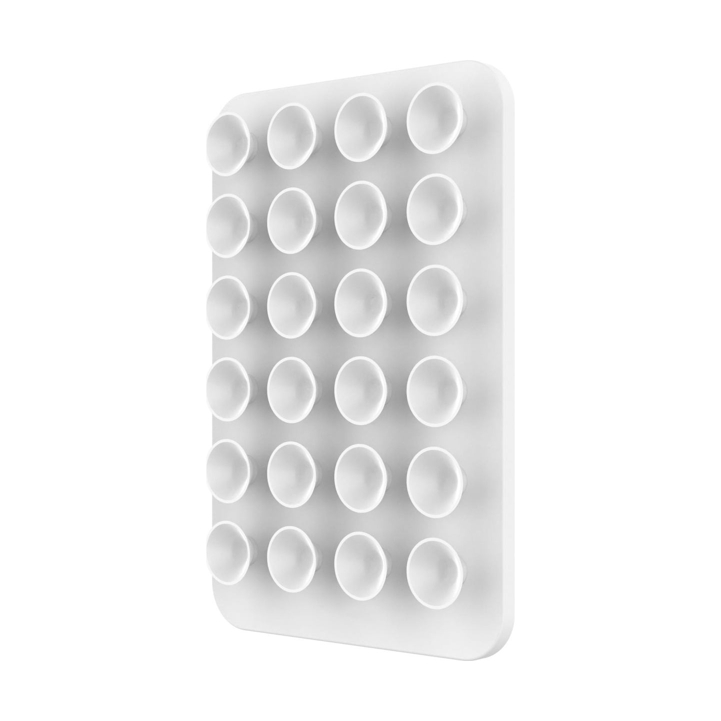 Fixed MagSafe holder with suction cups | Cup holder | Liquid silicone | White