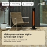 Mill Outdoor Heater | CBOC20FLOOR | Infrared Heater | 2000 W | Black