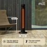 Mill Outdoor Heater | CBOC20FLOOR | Infrared Heater | 2000 W | Black