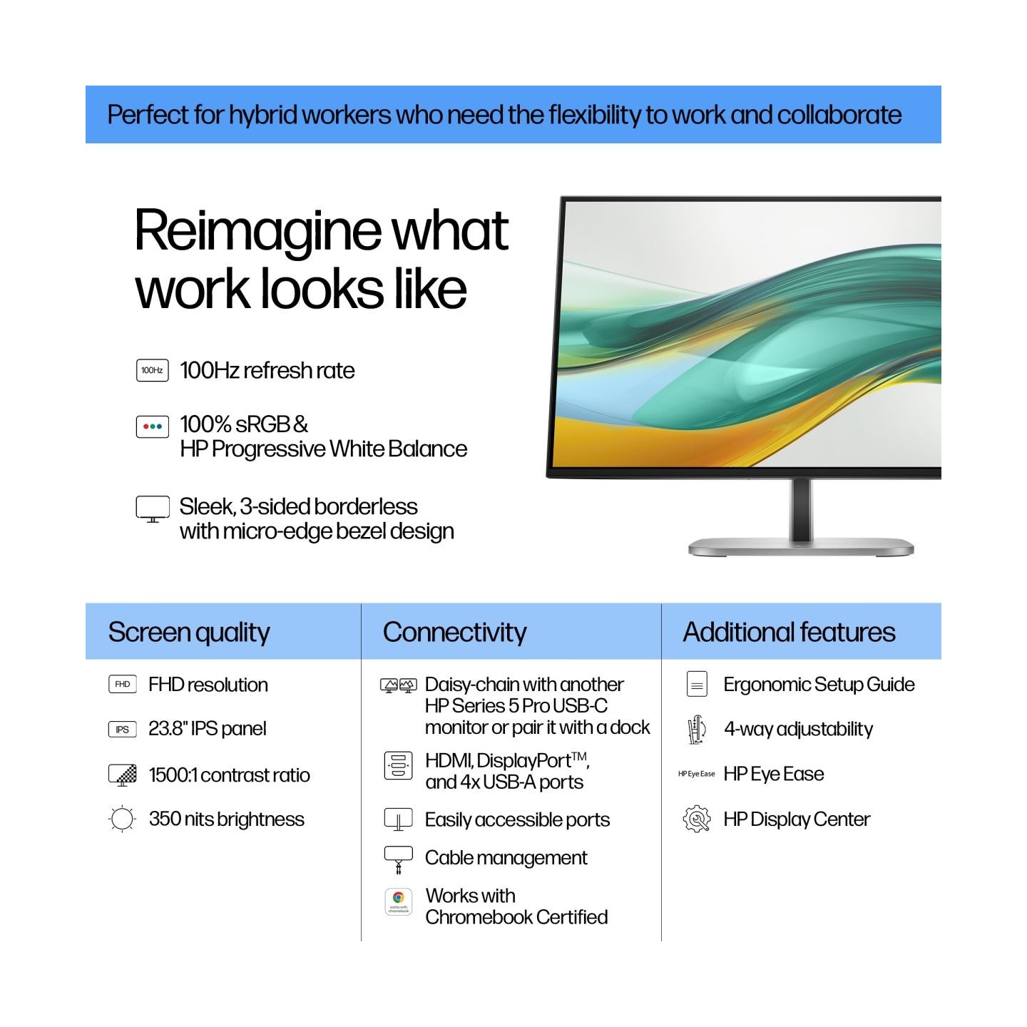 HP Series 5 Pr 524pf 23.8i FHD MNTR (EU)