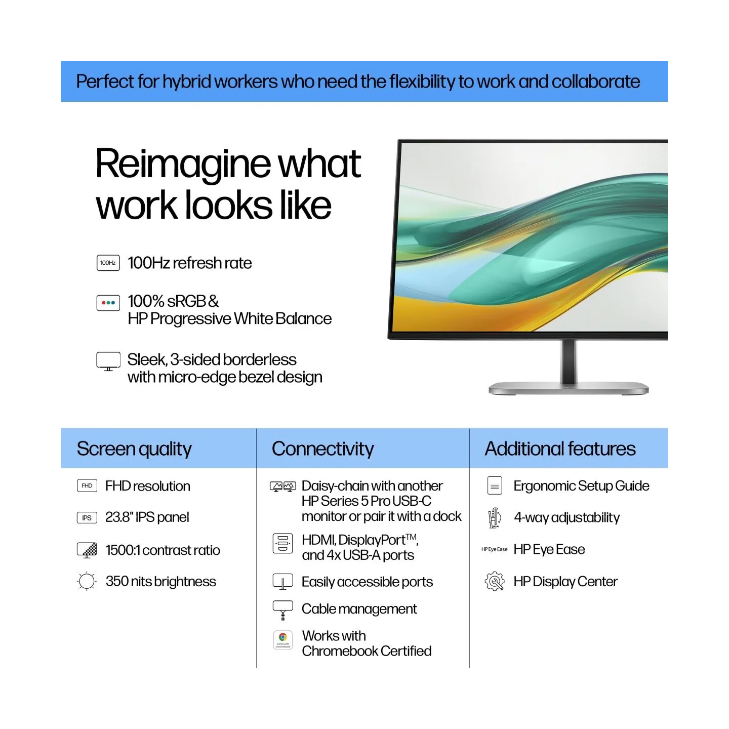 HP Series 5 Pr 524pf 23.8i FHD MNTR (EU)