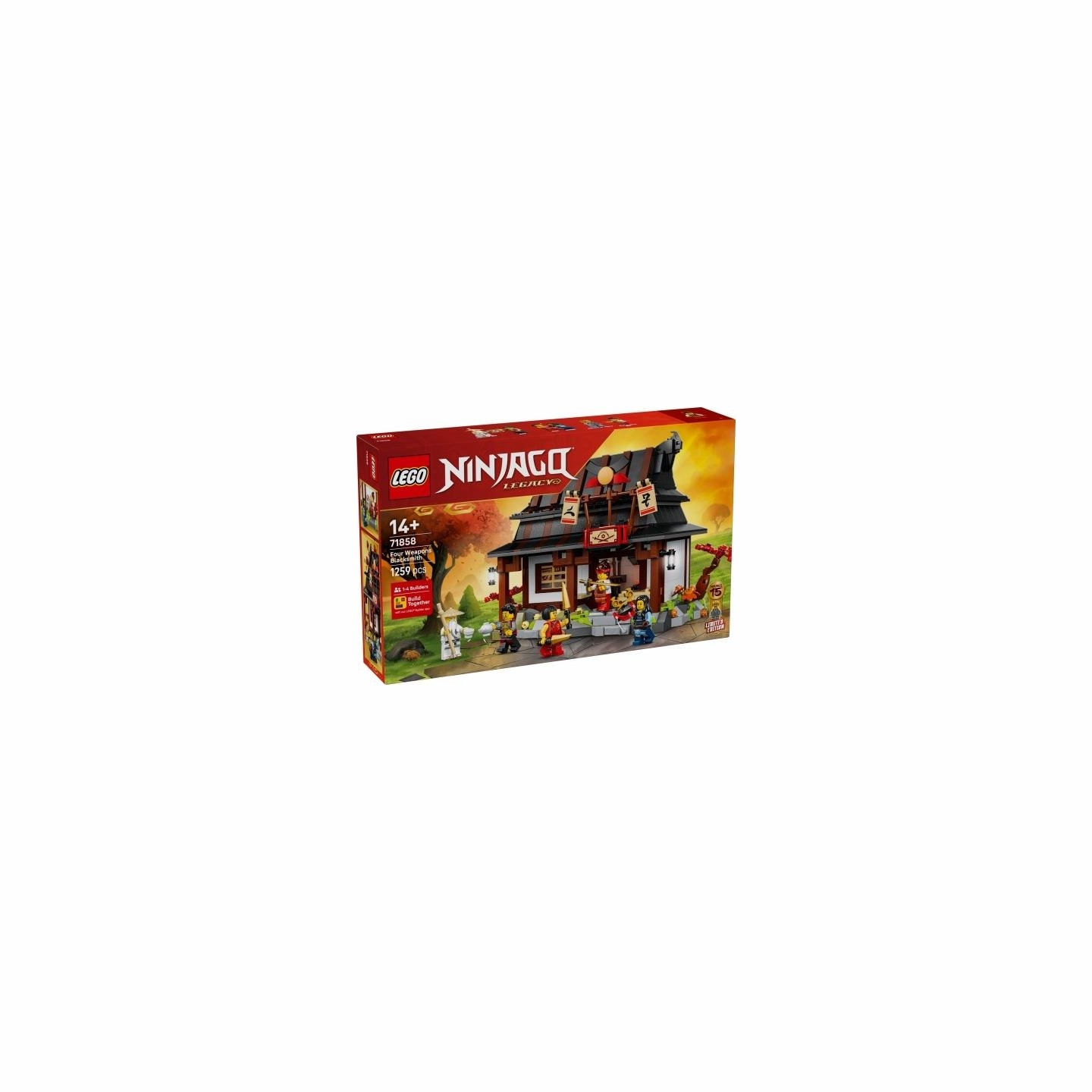 Lego Blocks Ninjago 71858 Four Weapons Blacksmith 15th Anniversary