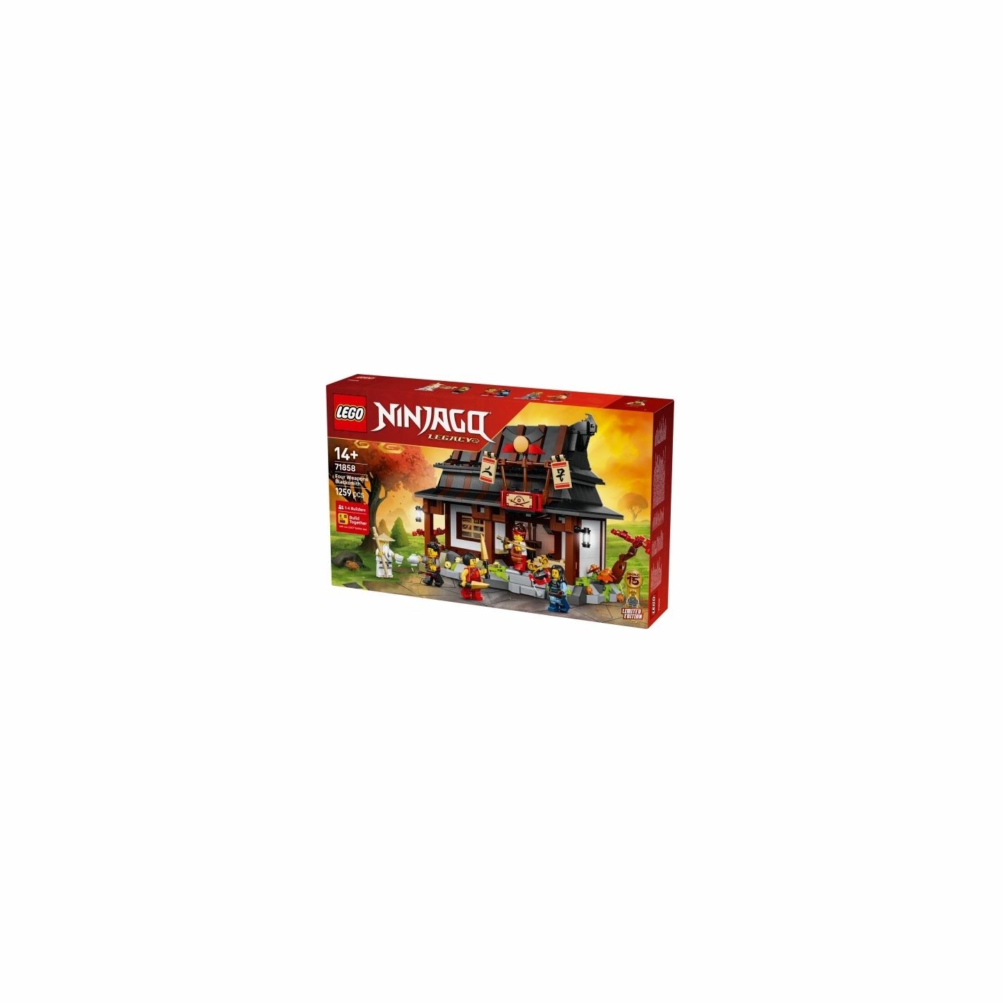 Lego Blocks Ninjago 71858 Four Weapons Blacksmith 15th Anniversary