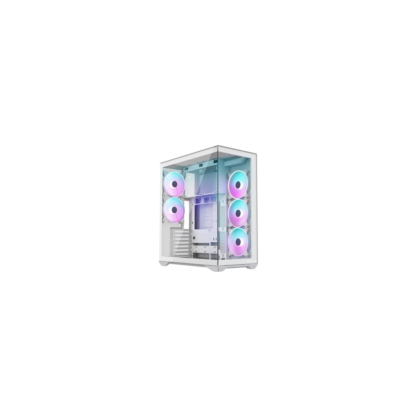 Modecom PC case Volcano Space XL ARGB Full Tower 5 fans, white