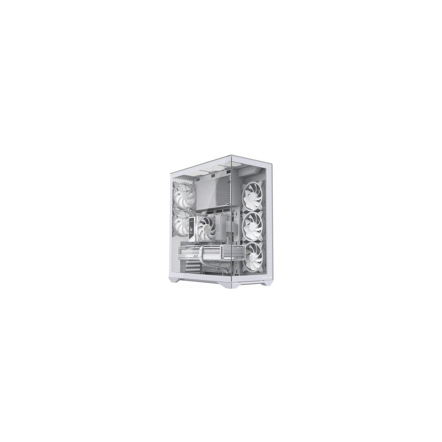 Modecom PC case Volcano Space XL ARGB Full Tower 5 fans, white