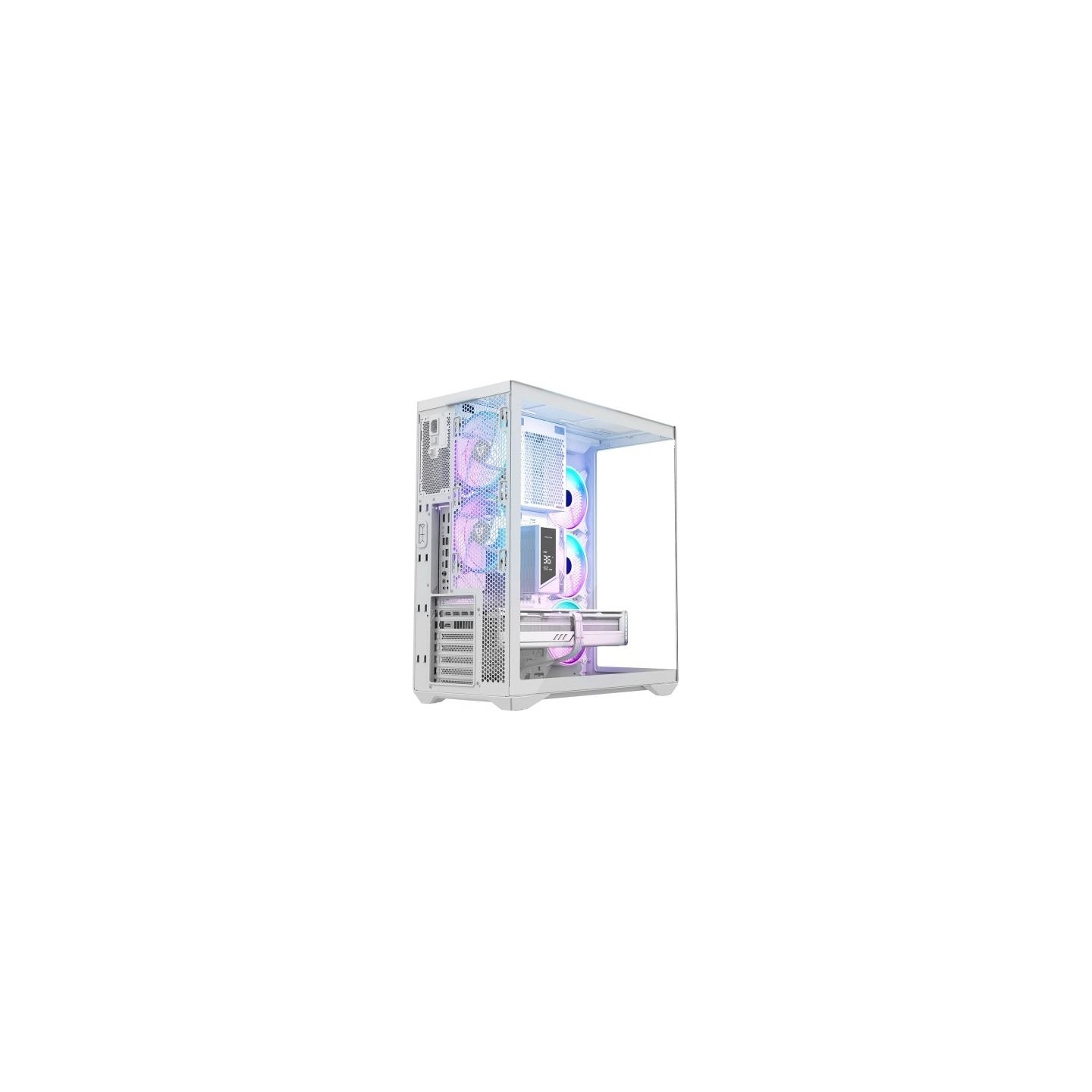 Modecom PC case Volcano Space XL ARGB Full Tower 5 fans, white
