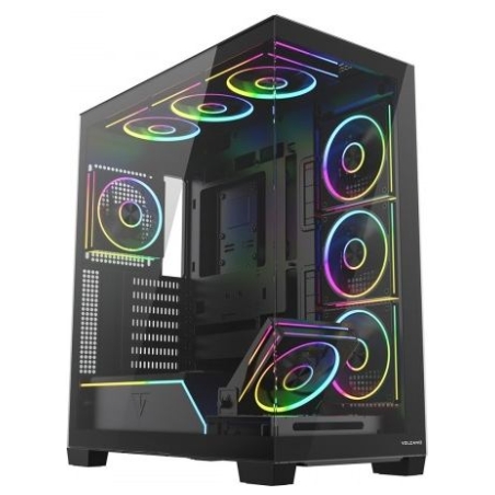 Modecom Case PC VOLCANO STELLAR PLUS ARGB MIDI 8F Black