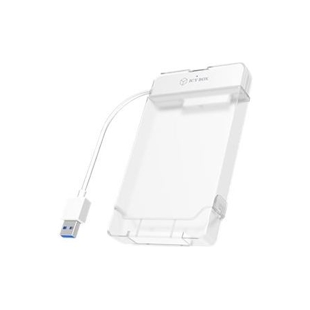 Raidsonic | ICY BOX | Adapter cable with protective a cover for 2.5" SATA hard disks to USB 3.0, blue Access LED | SATA | USB 3.