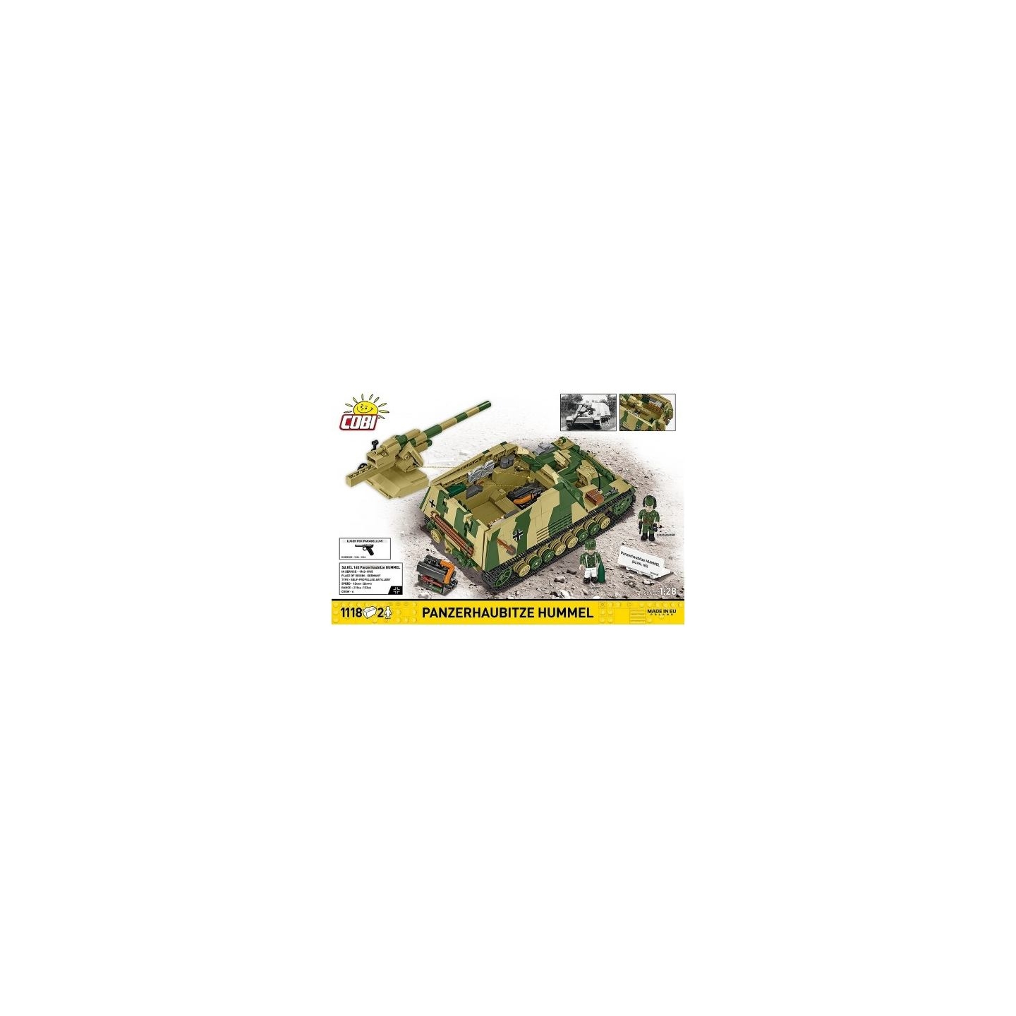 Cobi Klocki Blocks Panzehaubitze Hummel 1118 pieces