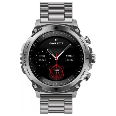 Garett Electronics Smartwatch Garett Atom silver steel