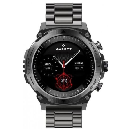 Garett Electronics SMARTWATCH GARETT ATOM BLACK STEEL