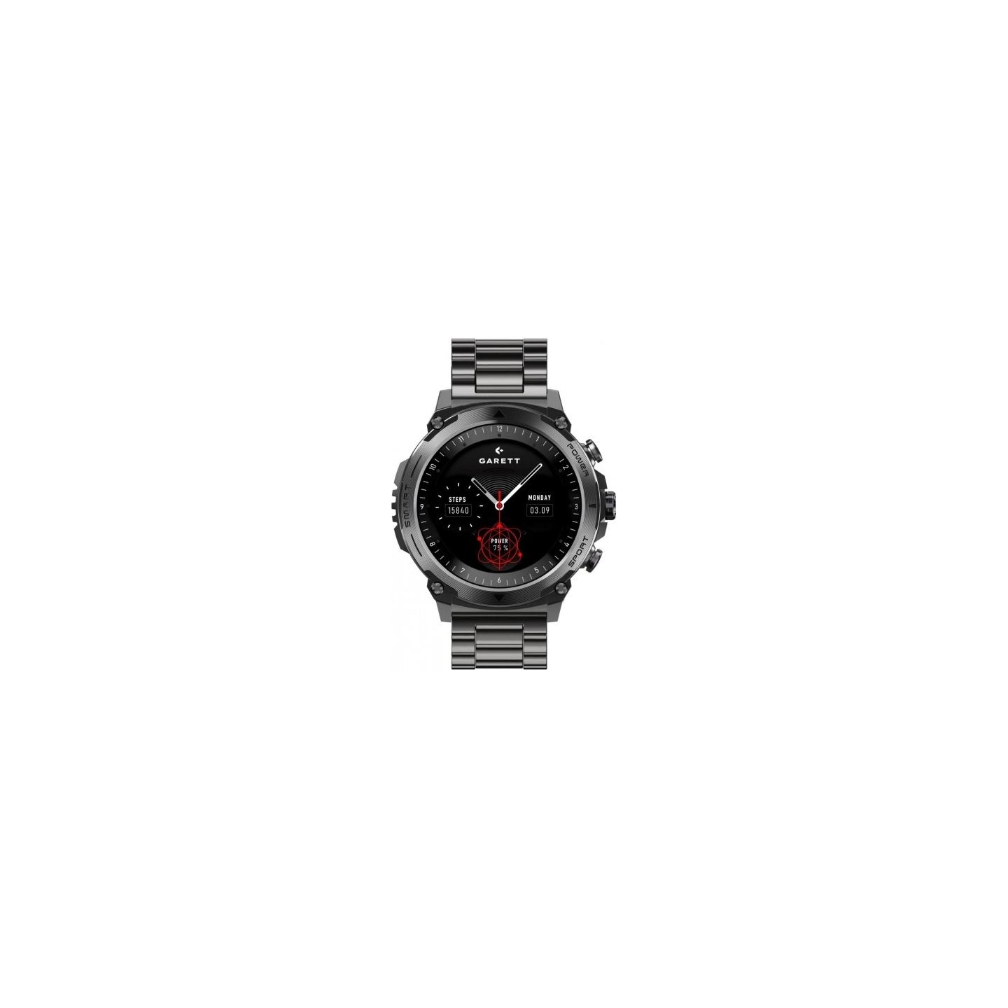 Garett Electronics SMARTWATCH GARETT ATOM BLACK STEEL
