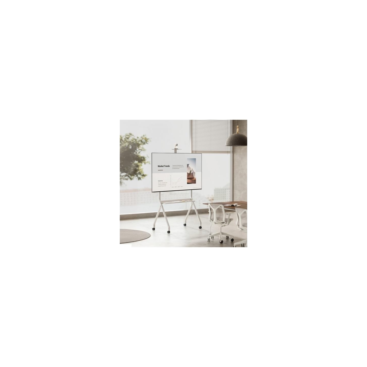 Maclean TV stand, on casters MC-114 W