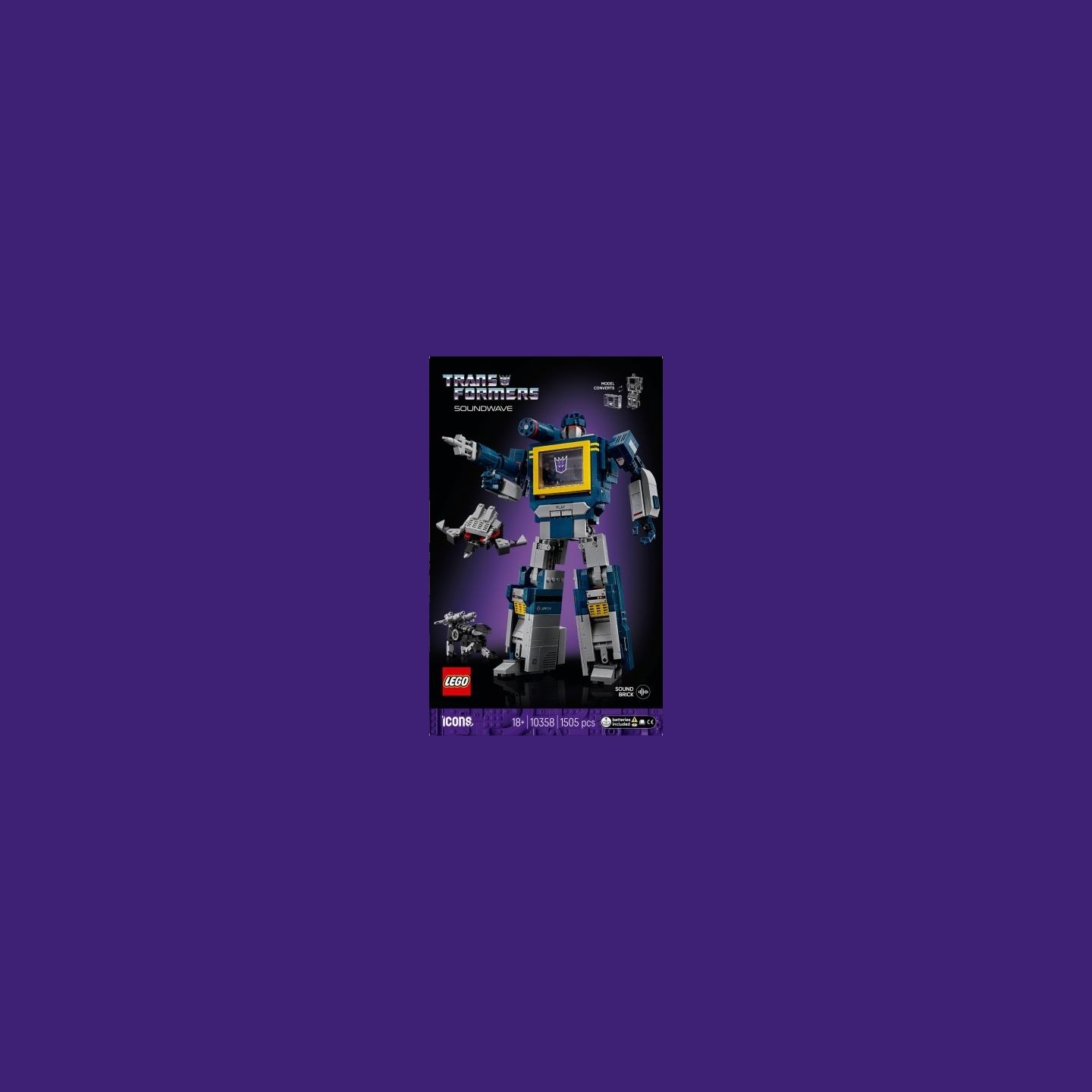 Lego Icons 10358 Transformers: Soundwave