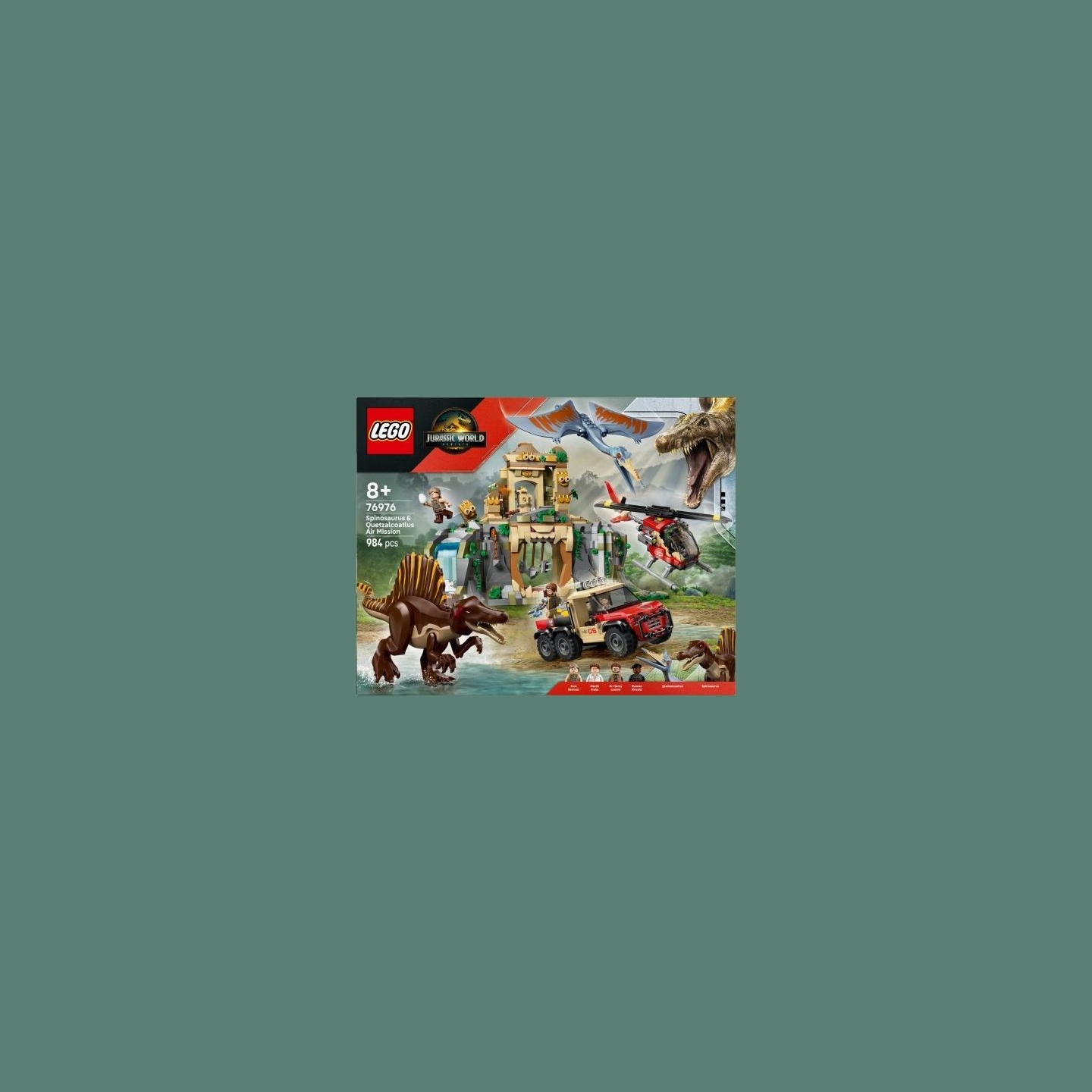 Lego Bricks Jurassic World 76976 Spinosaurus & Quetzalcoatlus Air Mission
