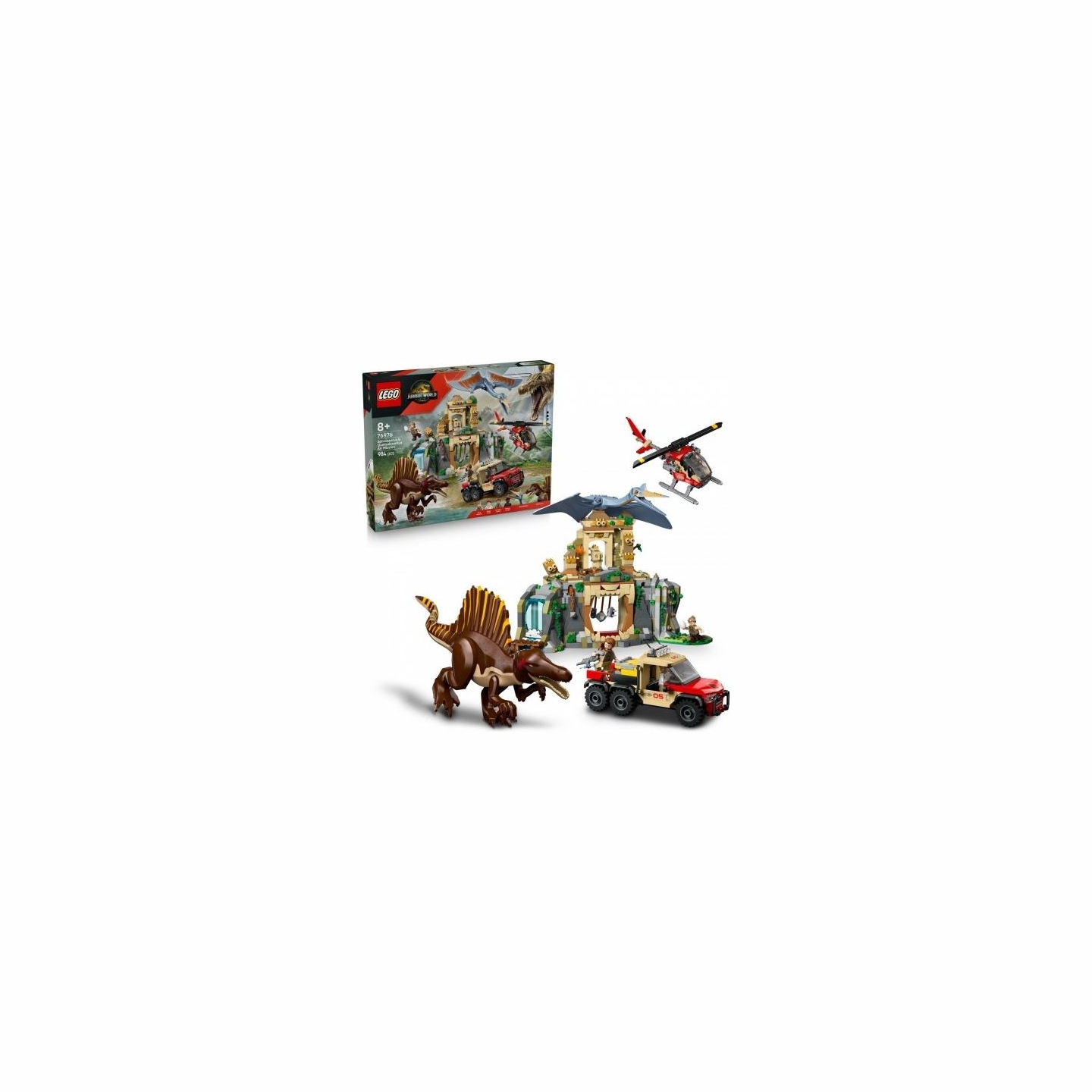 Lego Bricks Jurassic World 76976 Spinosaurus & Quetzalcoatlus Air Mission