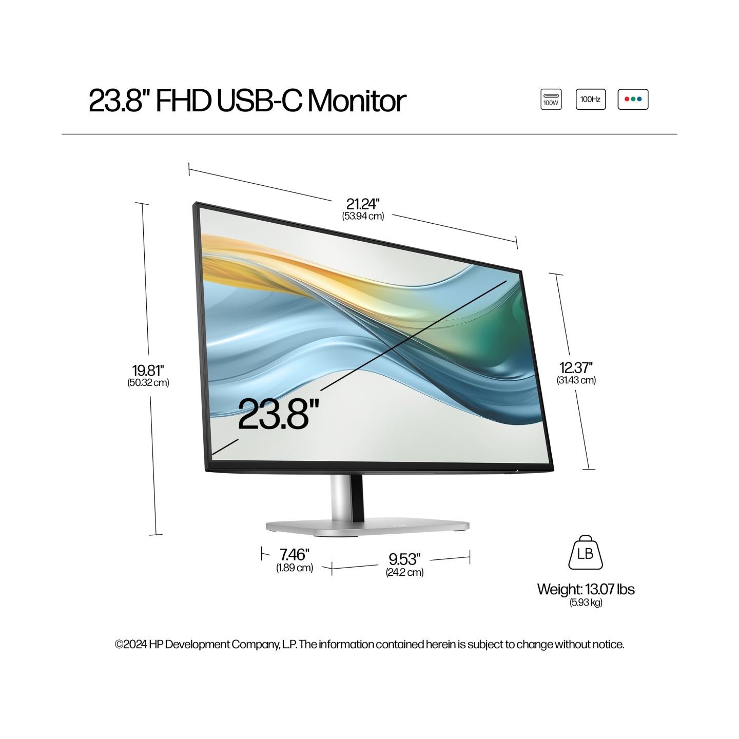 HP S5 Pro 524pu 23.8i FHD USB-C MNTR(EU)