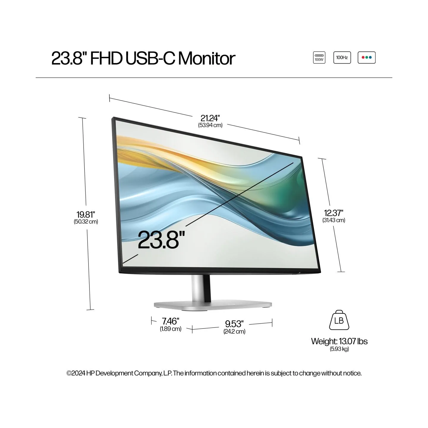 HP S5 Pro 524pu 23.8i FHD USB-C MNTR(EU)