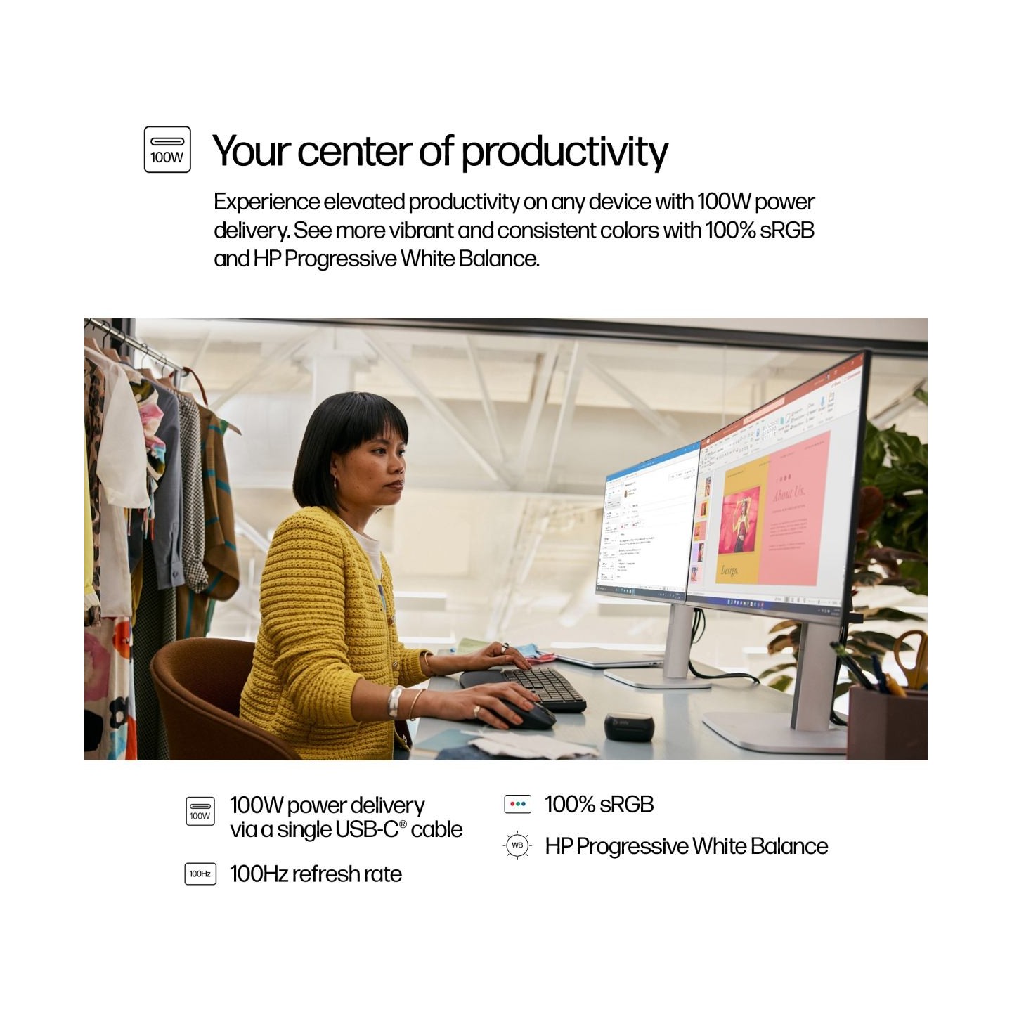 HP S5 Pro 524pu 23.8i FHD USB-C MNTR(EU)