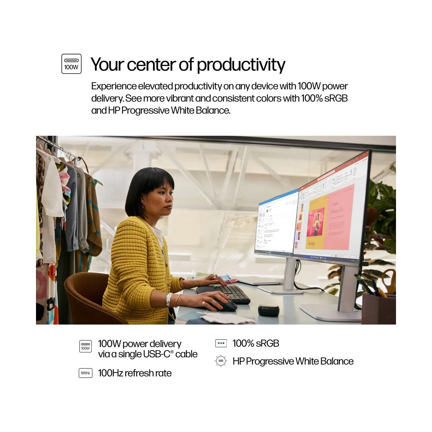 HP S5 Pro 524pu 23.8i FHD USB-C MNTR(EU)