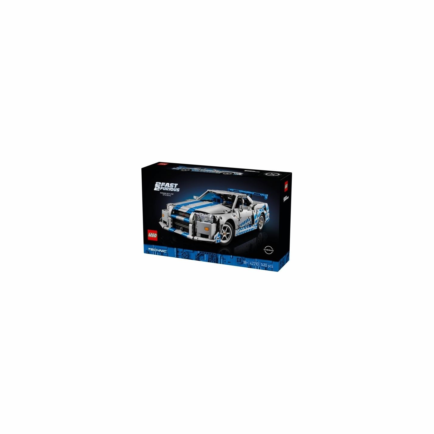 Lego Klocki Technic 42210 Samochód Nissan Skyline GT-R (R34) z filmu Za szybcy, za wściekli