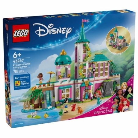 Lego Klocki Disney 43267 Zamek księżniczek i królewskie zwierzaki