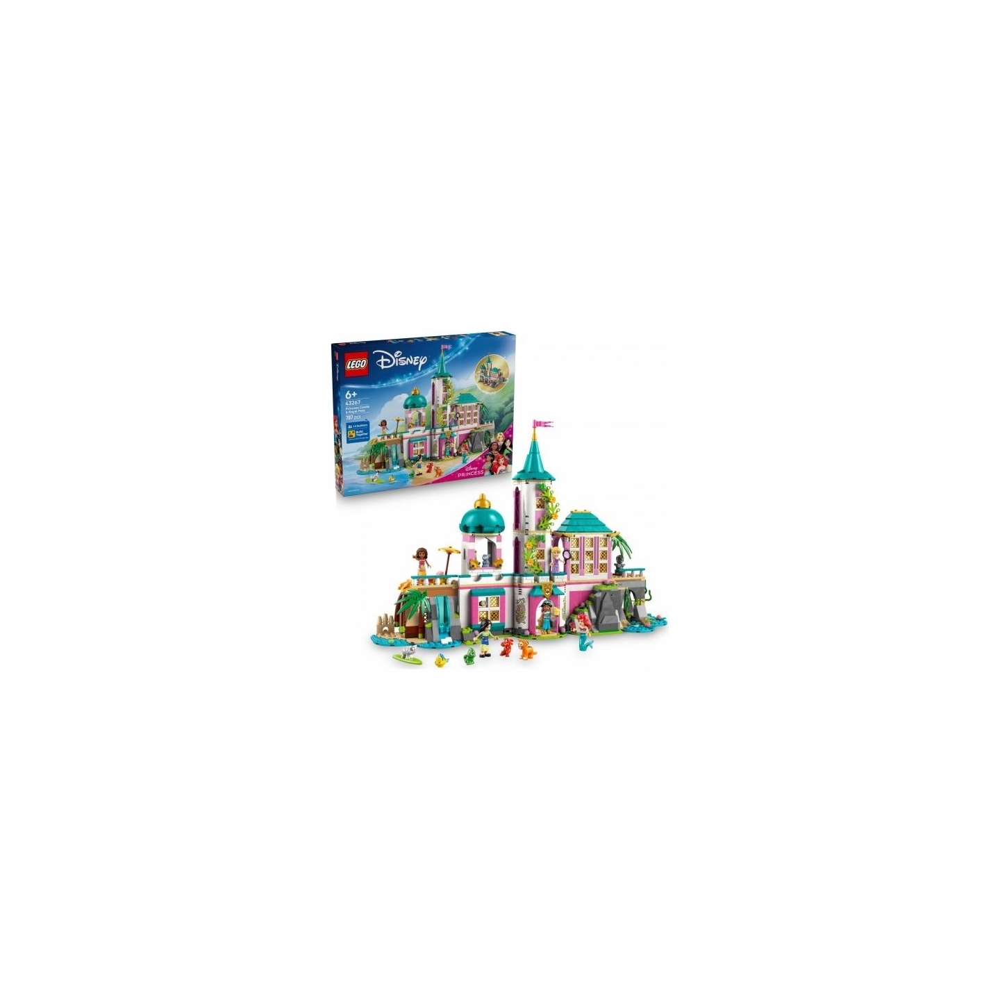 Lego Klocki Disney 43267 Zamek księżniczek i królewskie zwierzaki