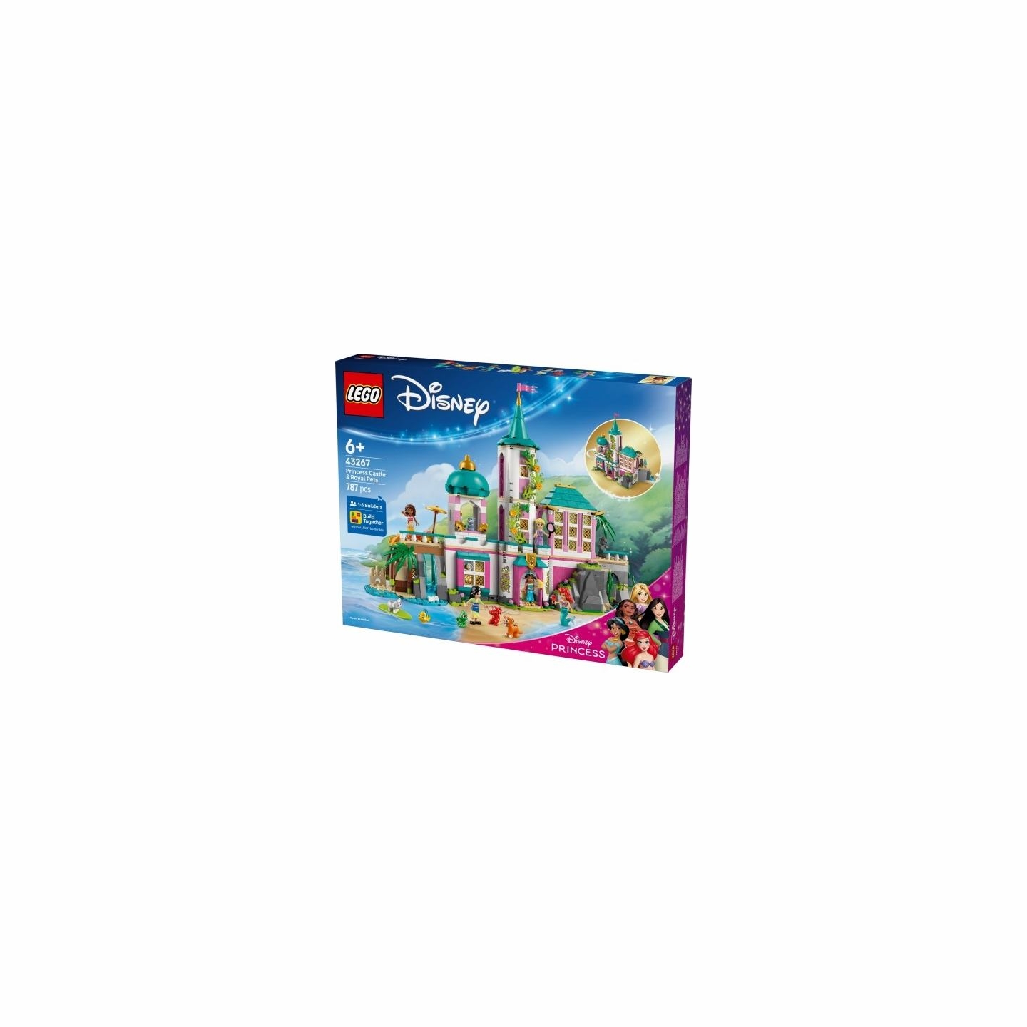 Lego Klocki Disney 43267 Zamek księżniczek i królewskie zwierzaki