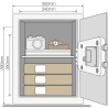 Yale Home Basic safe YEC office with alarm