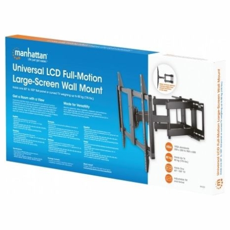 Manhattan TV wall mount 60-100 inches LED/LCD 80kg swivel tilt