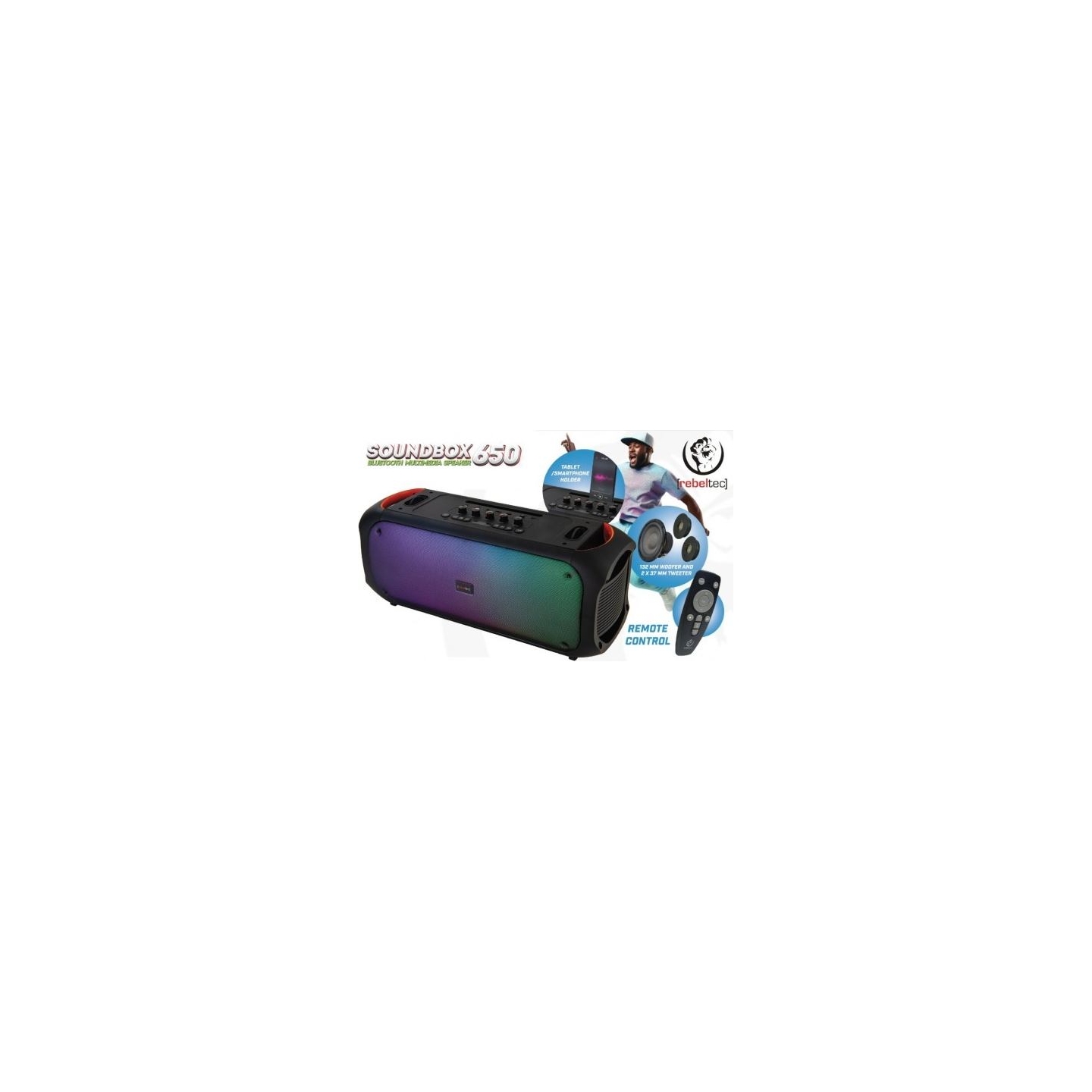 Rebeltec Bluetooth Speaker FM/USB SoundVox 650
