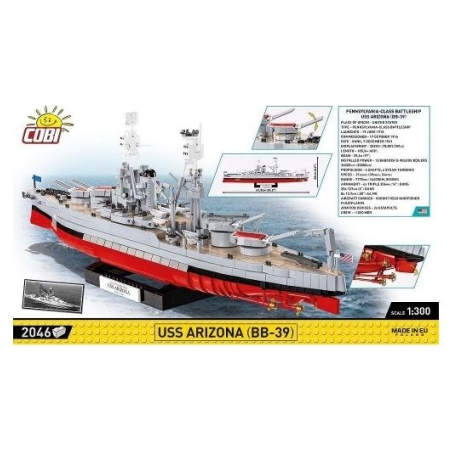 Cobi Klocki Blocks USS Arizona BB-39 2046 blocks