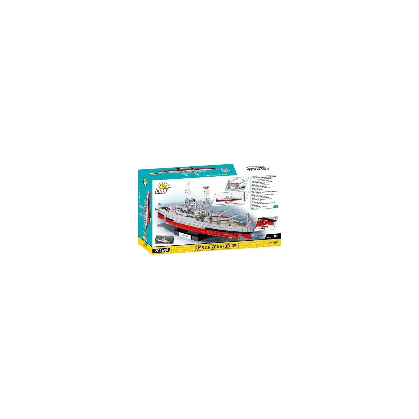 Cobi Klocki Blocks USS Arizona BB-39 2046 blocks