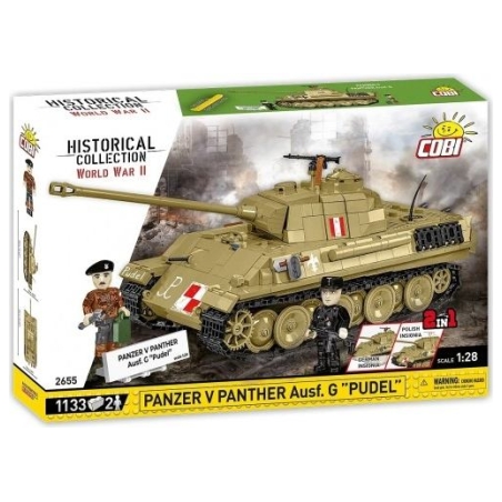 Cobi Klocki Blocks Panzer V Panther G Pudel 1133 blocks