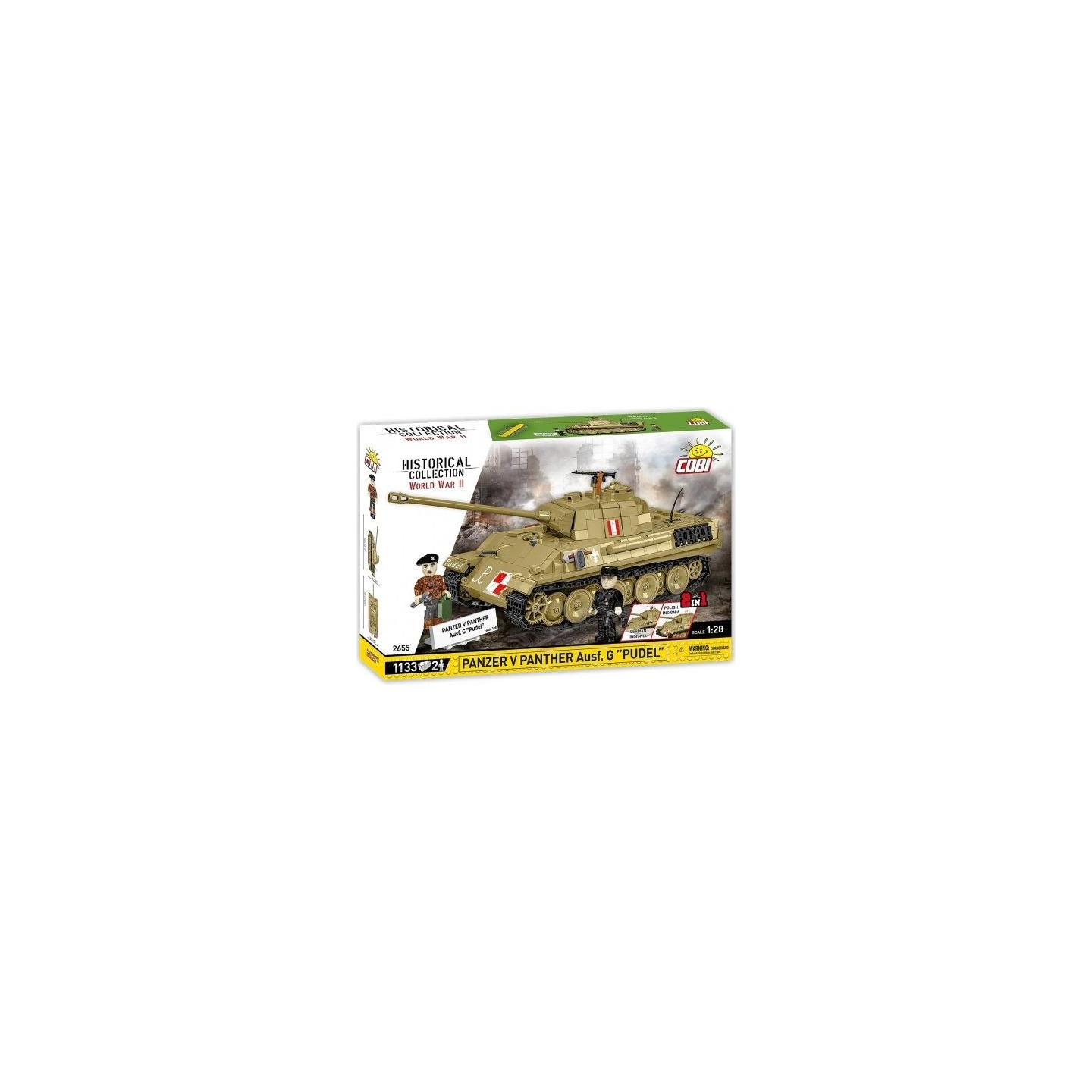 Cobi Klocki Blocks Panzer V Panther G Pudel 1133 blocks