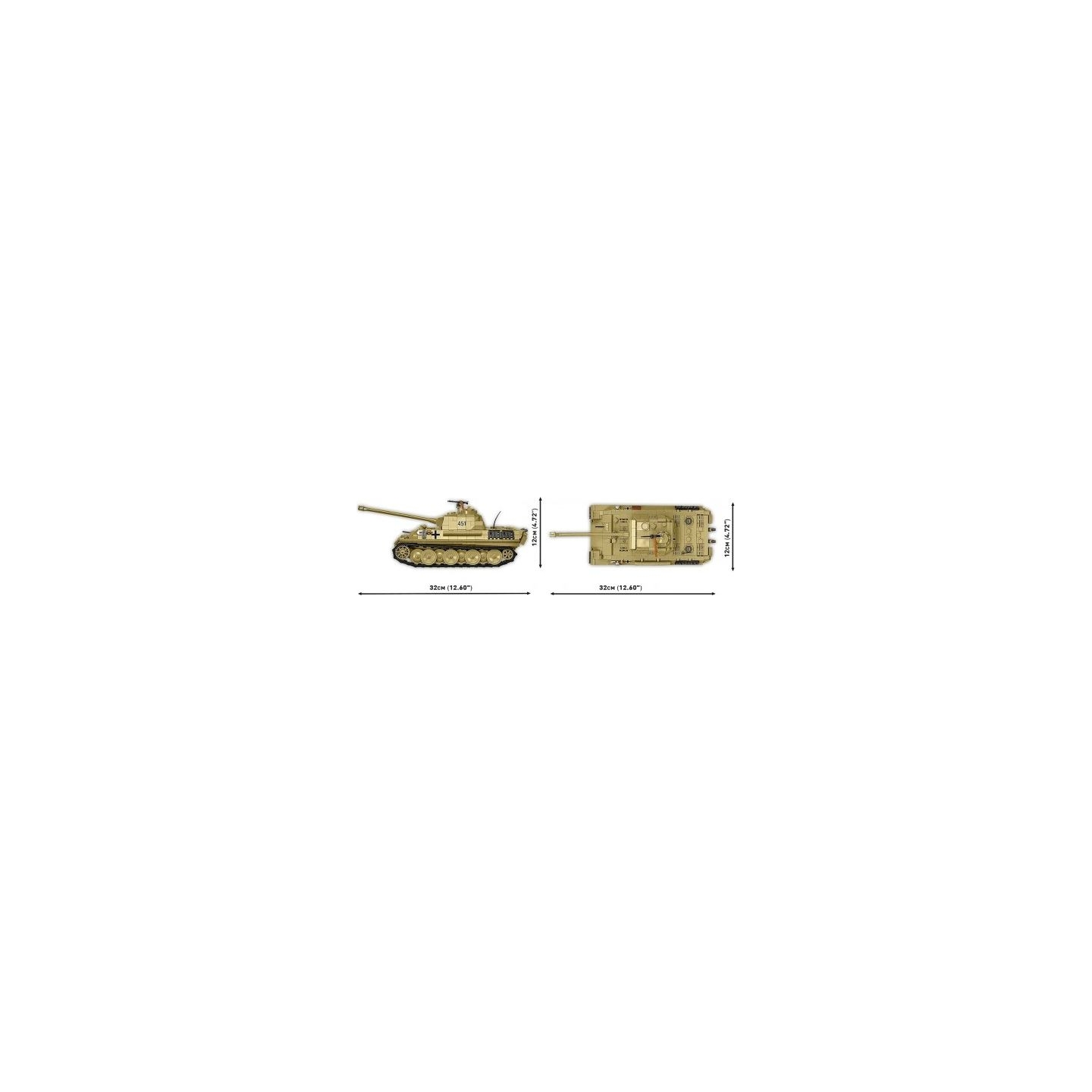 Cobi Klocki Blocks Panzer V Panther G Pudel 1133 blocks