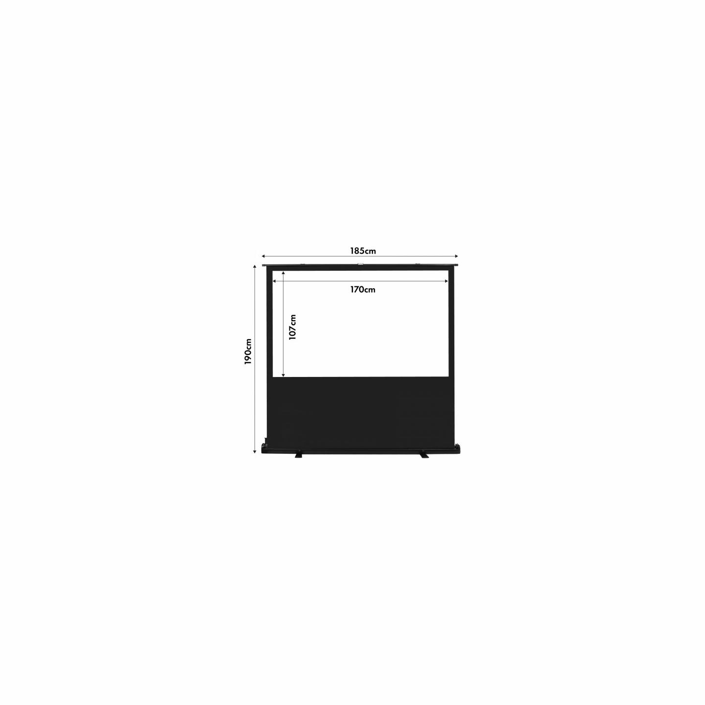 Maclean Projection screen 80' portable MC-212 16:10