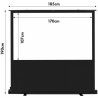 Maclean Projection screen 80' portable MC-212 16:10