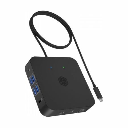 Icybox ICY BOX IB-DK4090-C 12in1, 3x HDMI,LAN,USB